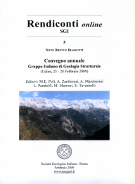 Rendiconti Online della Società Geologica Italiana - Vol. 5/2009