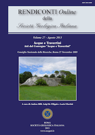 Rendiconti Online della Società Geologica Italiana - Vol. August 2013