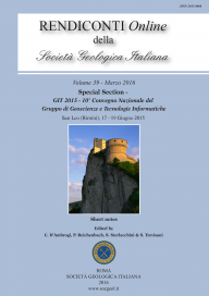 Rendiconti Online della Società Geologica Italiana - Vol. 39/2016